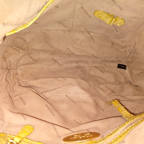 Brahmin Vintage Yellow Handbag NWOT - Picture 5 of 5